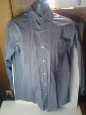 Tommy Hilfiger long sleeve button up shirt blue size M 15-15 1/2 34-35