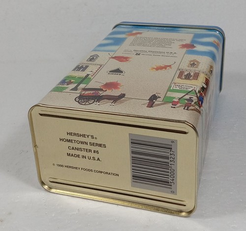 Hershey's Kisses with Almonds Tin Hometown Series Canister #6 VTG 1990 - Picture 6 of 7