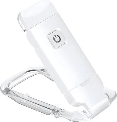 SERENE STOCK Book Light | Rechargeable Reading Light for Books in Bed at Night, LED Clip Kid