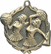PUD 1 3/4" Cheer Neck Medal 32150 with ribbon or key chain, Free engraving
