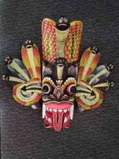 Sri Lankan Traditional Mask Wooden Carved Wall Decor Gift Different Sizes 3D