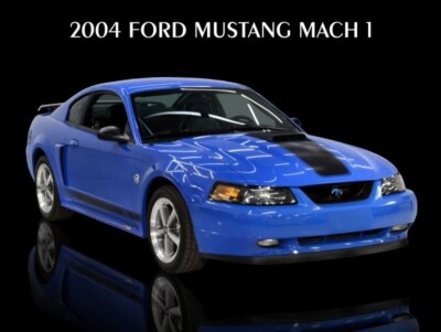 2004 Ford Mustang Mach 1 NEW METAL SIGN: Perfect Condition in Blue