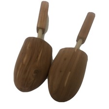 Lot 2 Shoe Forms Cedar Wood Shapers Expanders S/M Shoe Spreaders