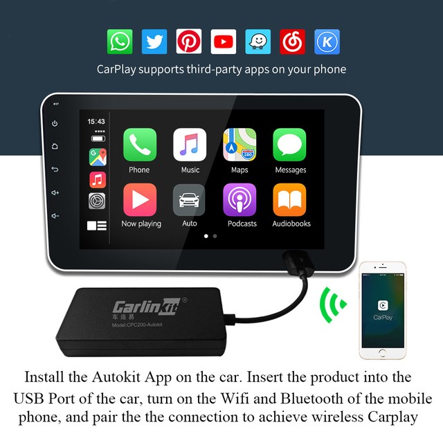 Carlinkit Apple CarPlay /Android Auto Carplay Dongle for Android System