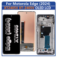 P-OLED Display Touch LCD Screen Digitizer Frame For Motorola Edge 2024 XT2405V