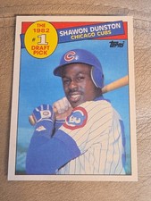 1985 TOPPS SHAWON DUNSTON RC #1 DRAFT PICK #280 NM