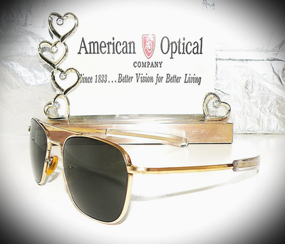 VTG US ARMY AMERICAN OPTICAL 1-10 12K GF HGU-4/P AVIATOR