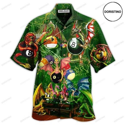 Billiard Dragon Love Life Cool Hawaiian Shirt