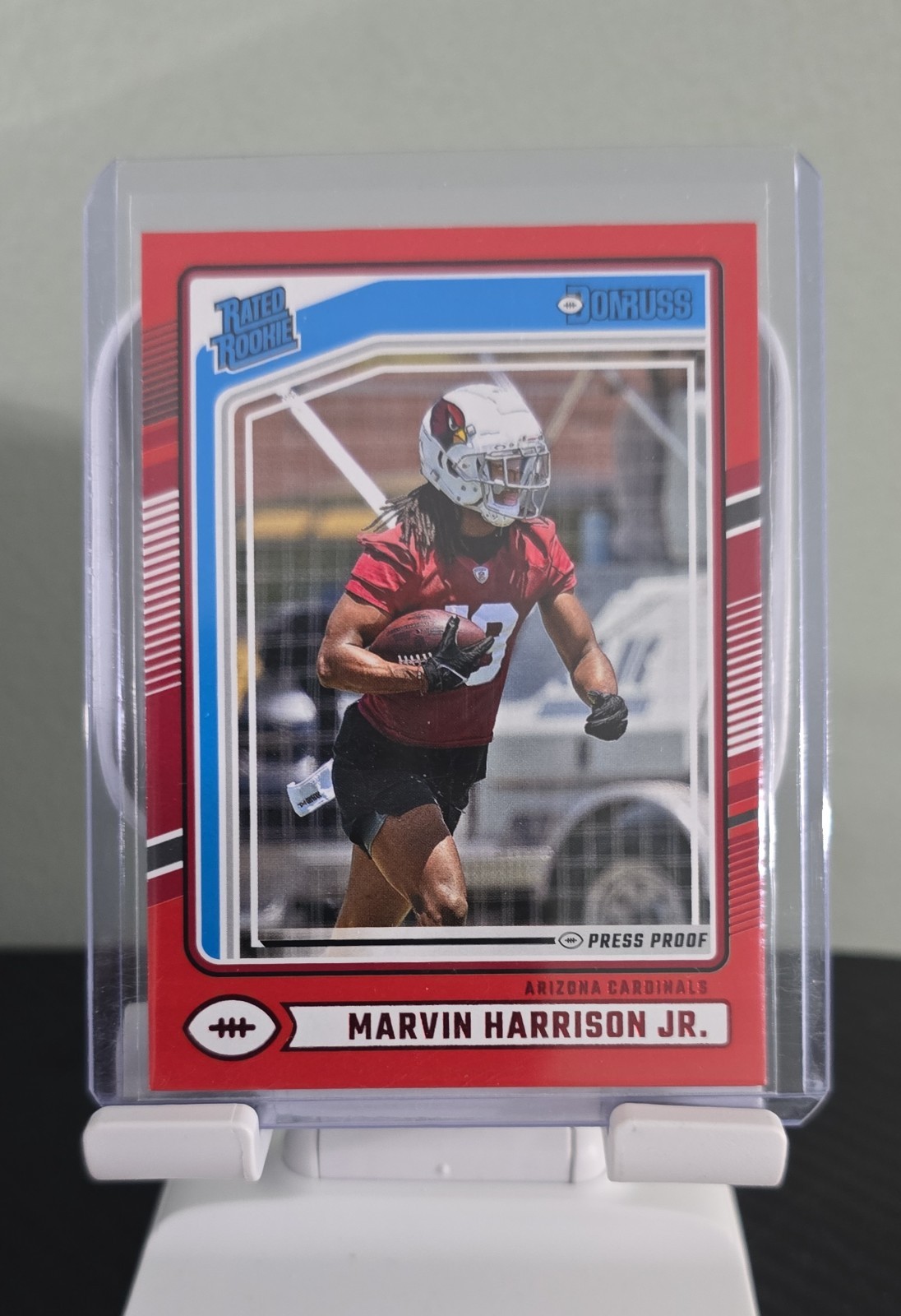 2024 Panini Donruss - Rated Rookie Marvin Harrison Jr. #393 Press Proof Red (RC)