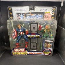 ToyBiz Marvel Legends Face-Off Captain America Unmasked   Baron Strucker SEALED
