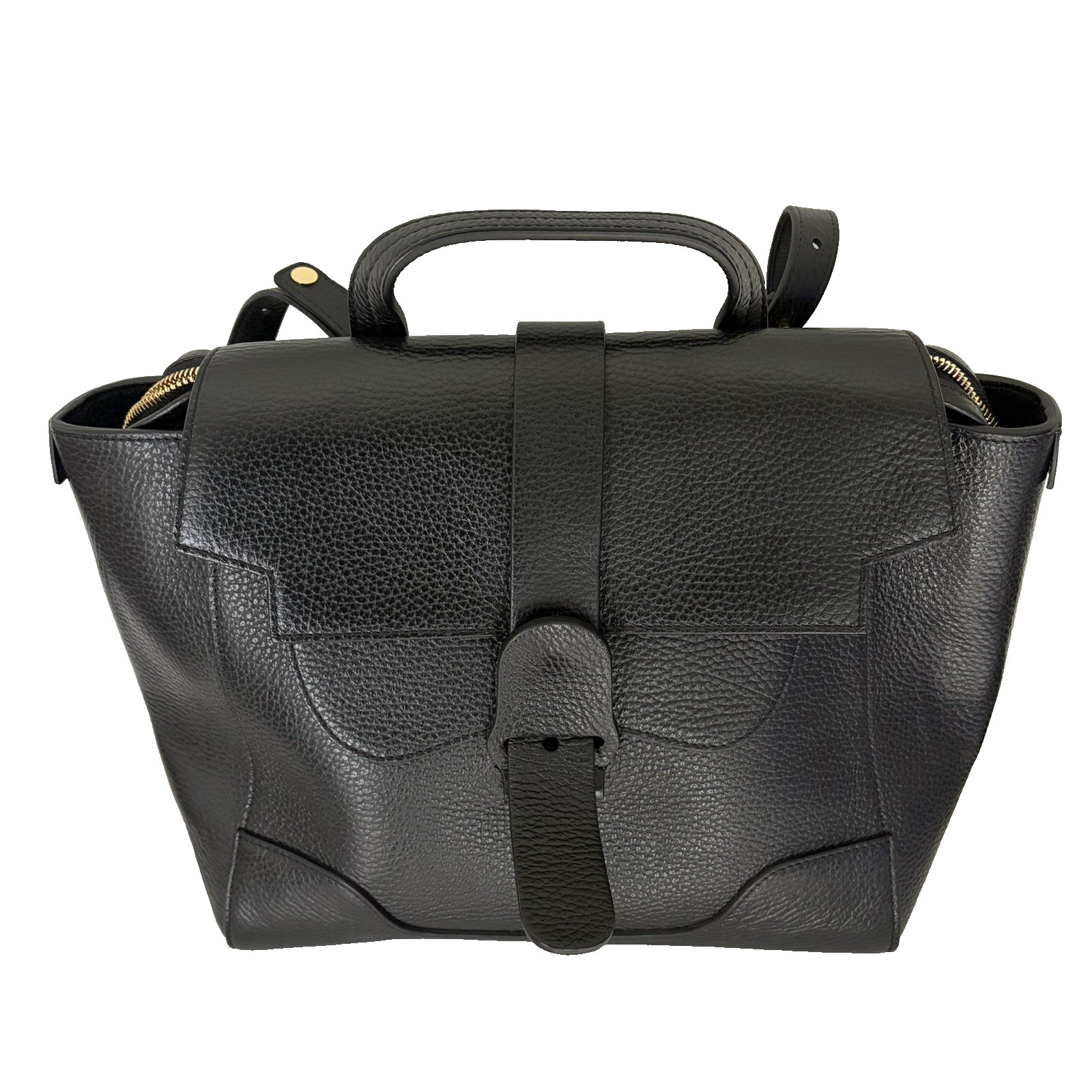 Senreve Midi Maestra Bag Dolce Charcoal Gold Luxury Designer Handbag 5