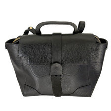 Senreve Midi Maestra Bag Dolce Charcoal Gold | Luxury Designer Handbag 5