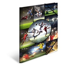 HERMA Elastic Folder Sports with Football Motif, A3, Sturdy Cardboard, with Inne