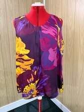 Coldwater Creek Large Sleeveless Pleated Neck...