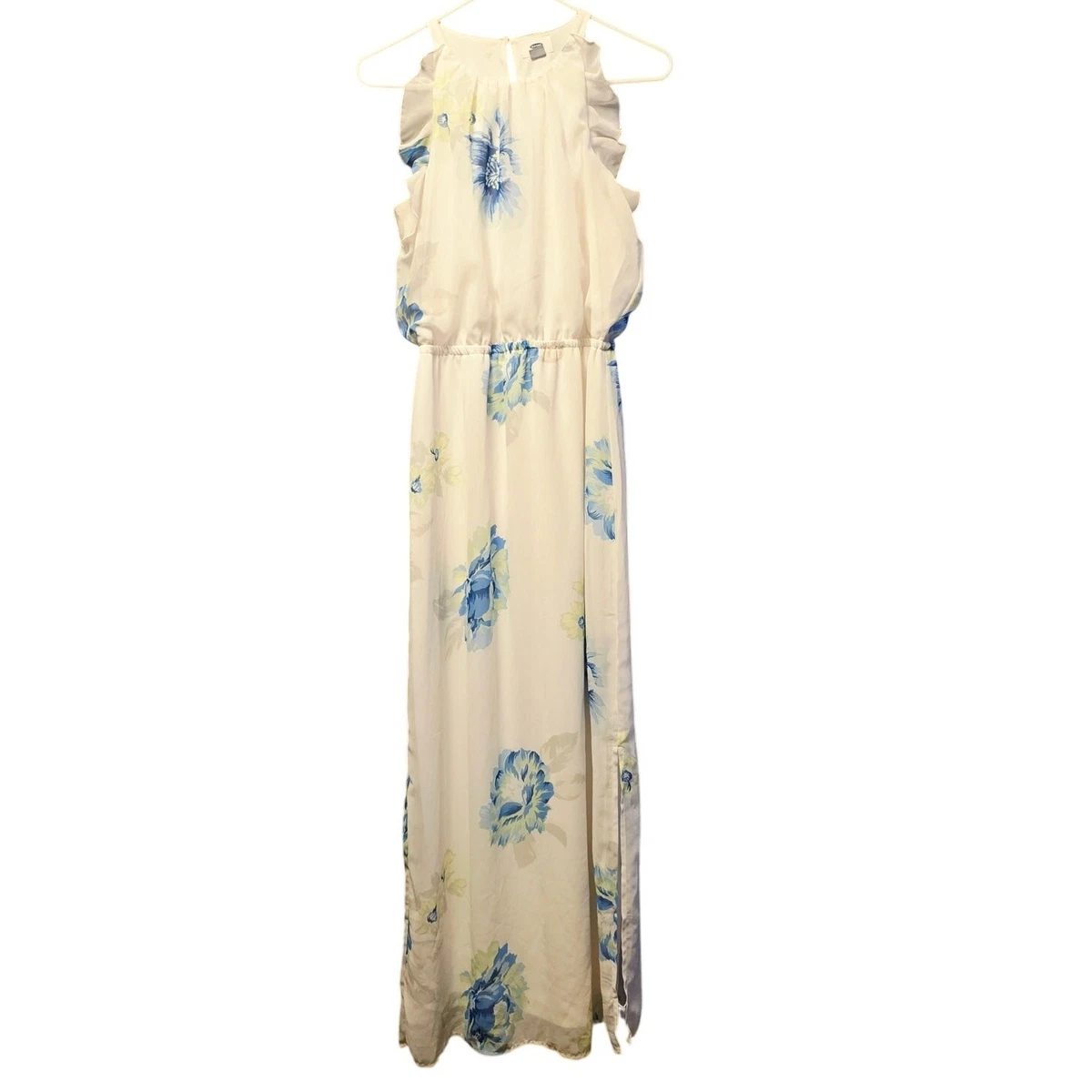 blue flowy long dress Flowy Maxi Dress in Blue Denim Ocean Blue / 2XL main image 0