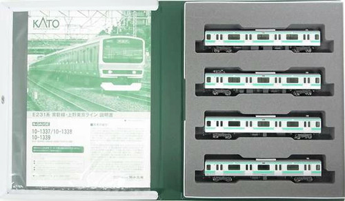 Calibre N KATO 10 1338 E231 Serie Joban Line Ueno Tokyo Line 4 Carros Expansión | Condition: Used