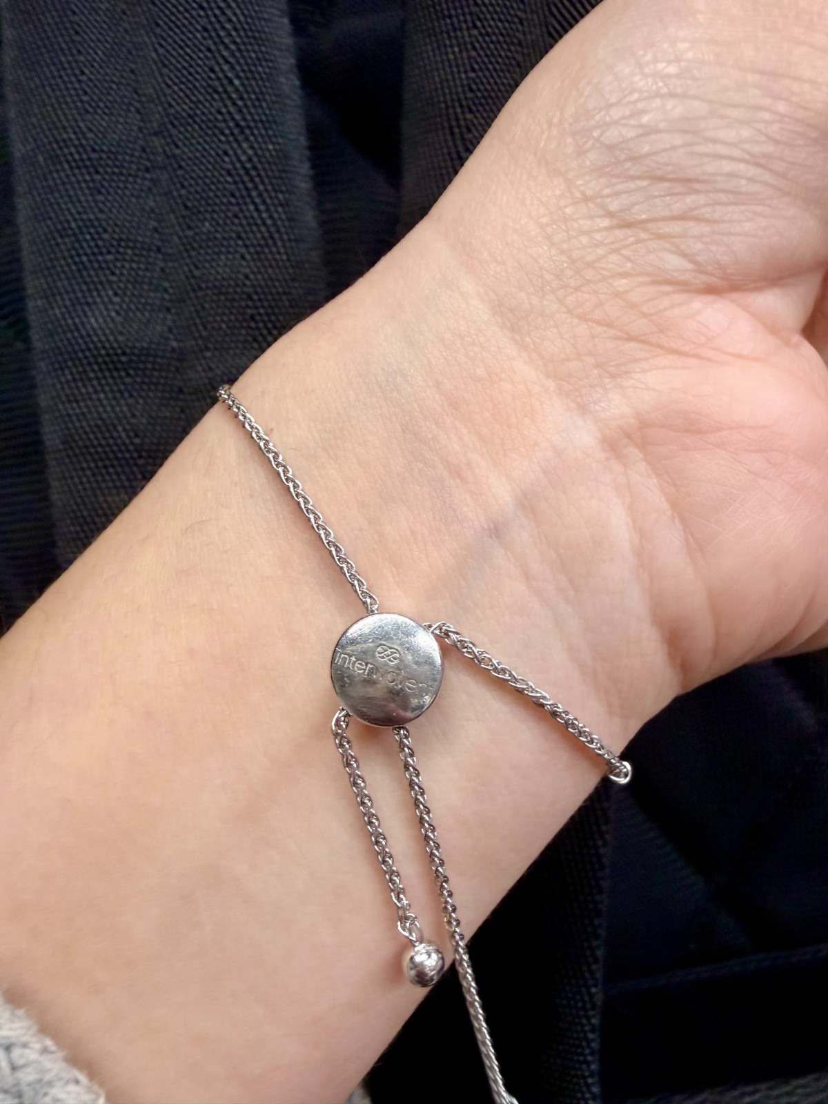 Interwoven Adjustable Silver Bracelet - image 4