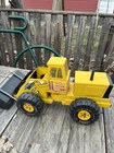 Tonka Pressed Steel Loader Yellow Black Vintage Construction Vehicle Toy