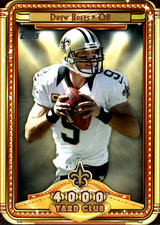 2013 Topps 4000 YARD CLUB #1 Drew Brees New Orleans Saints HOF