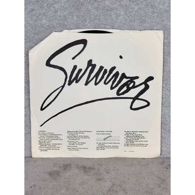 Survivor Eye of the Tiger Vinyl LP 1982 Scotti Bros FZ 38062 Original Pressing