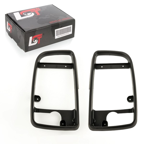 2X AußEnspiegelrahmen Blendring Links Rechts Blende Schwarz FüR VW Crafter 2E 2F-image