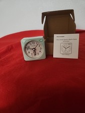 Ultra Small Peakeep Battery Travel Alarm Clock w/Snooze  Light Mint Green NIB