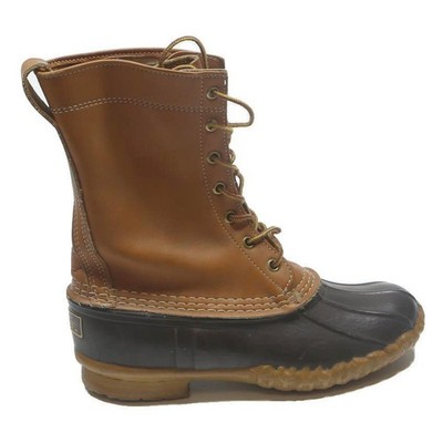 LL BEAN Herren Schnürstiefel Leder Duck Boots Braun & Schwarz UK 6 Wasserdicht Outdoor