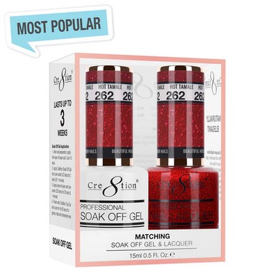 Cre8tion Matching Color Gel & Lacquer Duo  #250-288 *PART 2 - Pick Any*