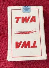 USA Made TWA Trans World Airlines Deck of Playing Cards new sealed Vintage