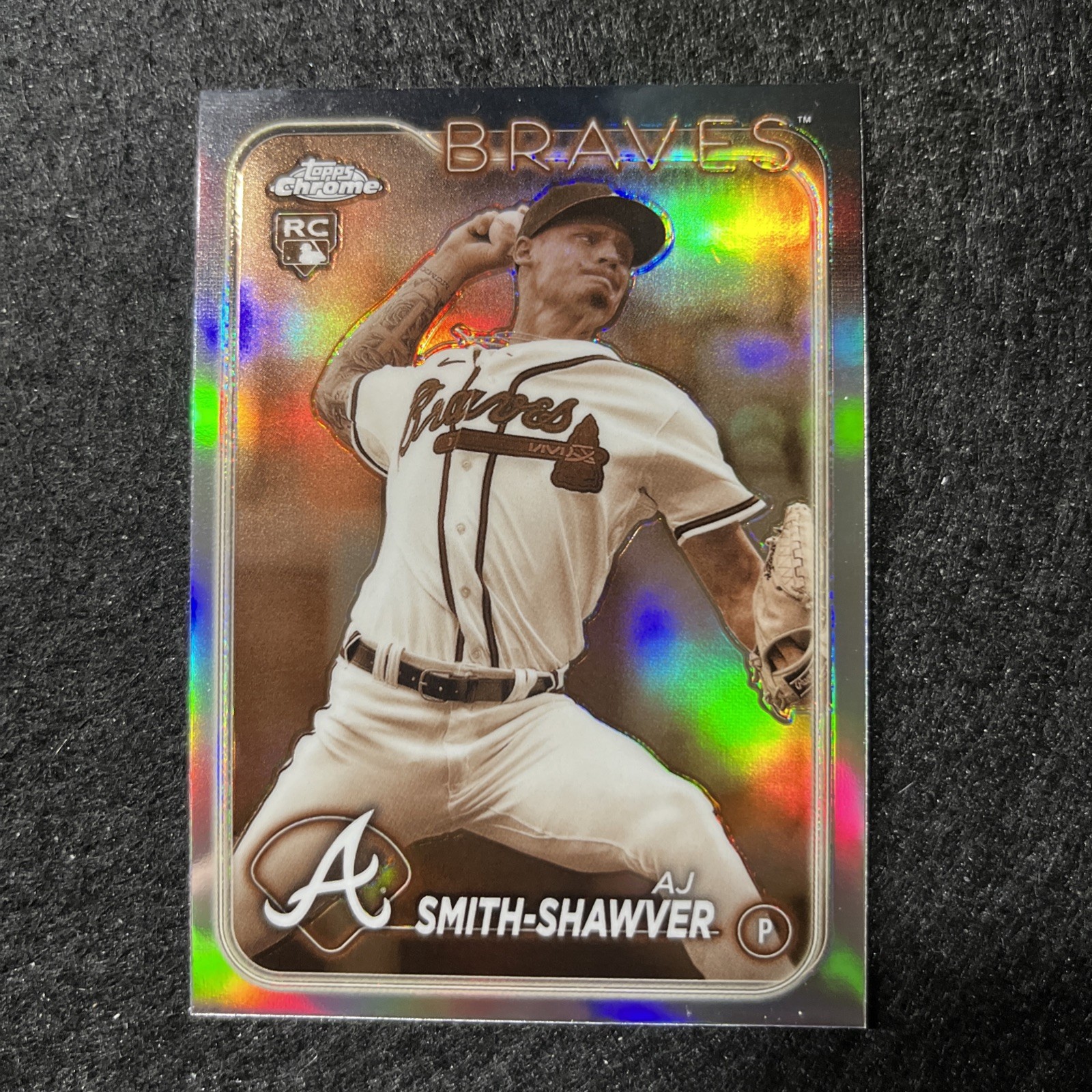 2024 Topps Chrome - AJ Smith-Shawver #19 Sepia Refractor (RC)