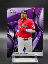 2025 Topps Chrome Black - Jose Ramirez #133 Purple Refractor 69/75