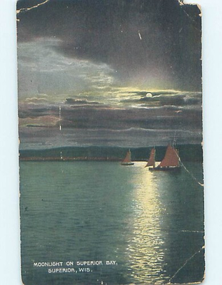 #ad #ad Divided Back WATER SCENE Superior Wisconsin WI : make an offer hk2935 $1.45