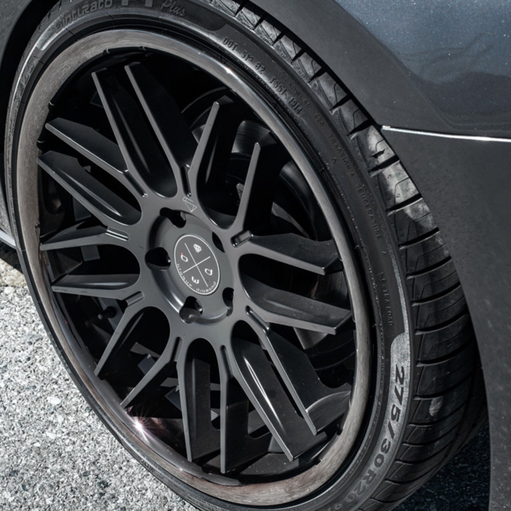 22" BLAQUE DIAMOND BD27 BLACK CONCAVE WHEELS RIMS FITS BMW i8