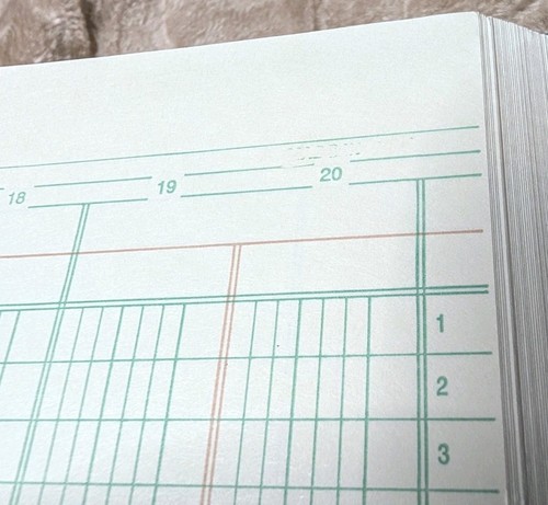 VINTAGE WILSON JONES NOMAD LEDGER POST BINDER VINTAGE 226-40N & Ledger Sheets - Picture 8 of 8