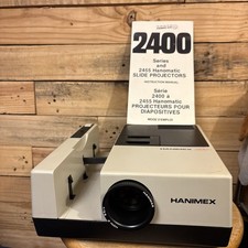 Vintage Hanimex 2400 rf Series Slide Projector TESTED WORKING with bag
