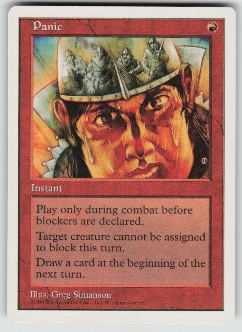 Panic Fifth Edition Magic: The Gathering TCG Lightly Played
