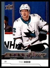 2017-18 Upper Deck Young Guns Tim Heed RC San Jose Sharks #484