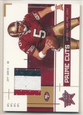 2003 Rookies & Stars Jeff Garcia Prime Cuts Patch  25/25 49ers Last one Nice