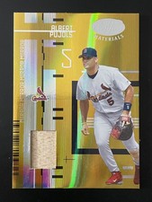 2005 Leaf Certified Materials Mirror Gold #5 Albert Pujols 25/25 Game Used Bat