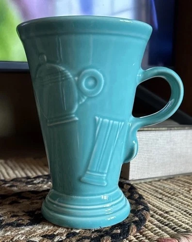 Fiestaware Fiesta TURQUOISE Cappuccino Latte Coffee Mug 6" Tall