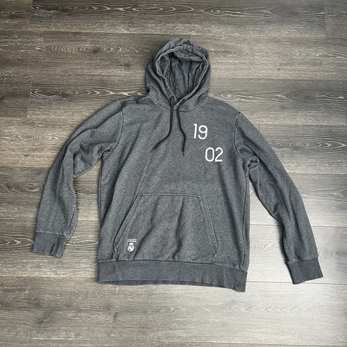 Adidas x Real Madrid Hoodie Sweatshirt Grau Logo Herren Gr. Large Fußball Futbol - Bild 1 von 9