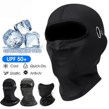 Mens Balaclava Cycling Cap Summer Cool Sports Hats Ice Silk Cap