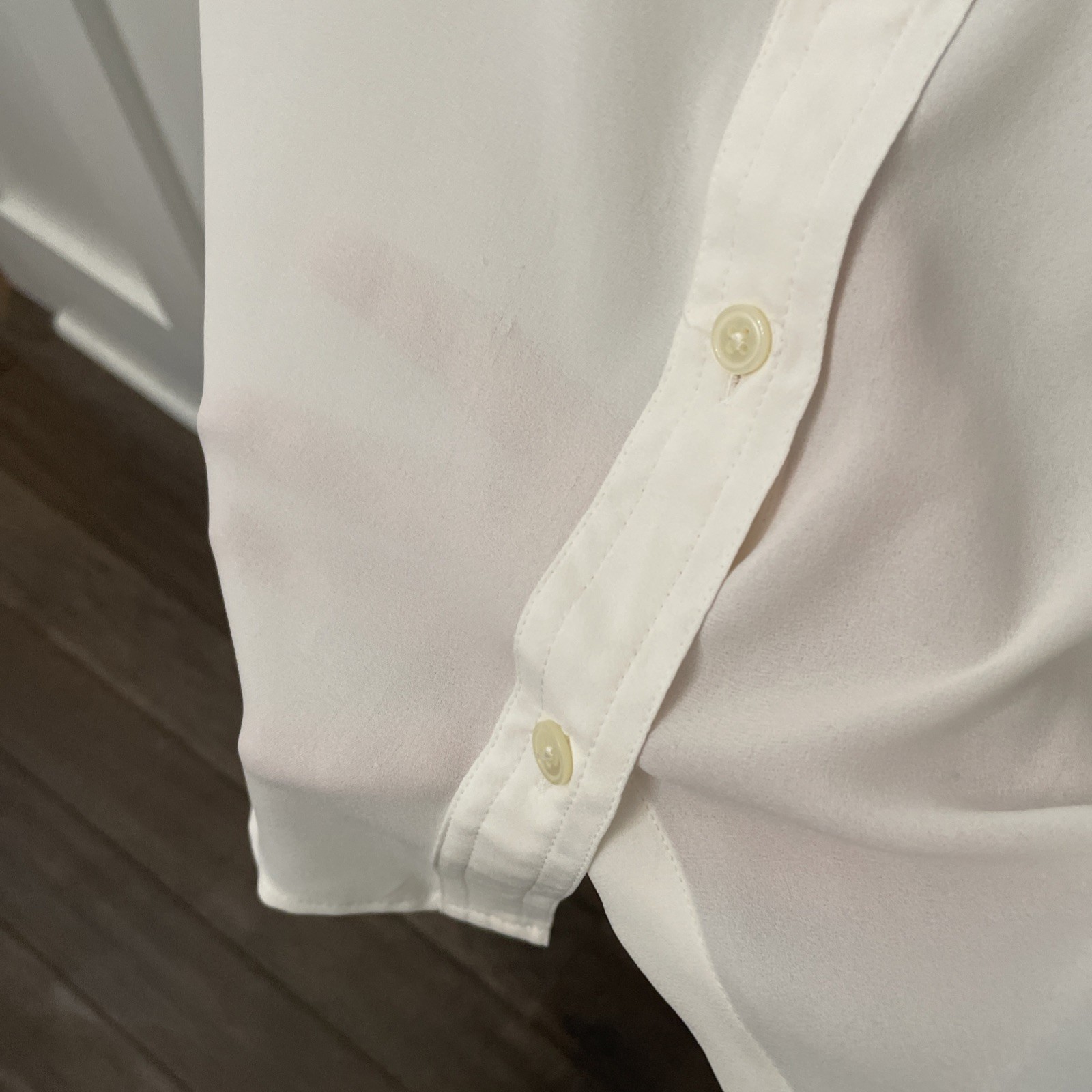 Women’s Loft Collared Button Front Blouse-Medium-… - image 5