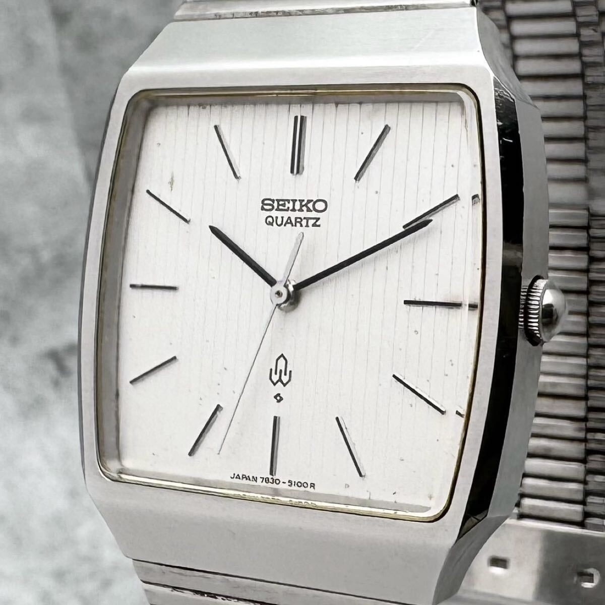 SEIKO Chariot 7830-5080 Stripe Quartz Excellent JAPAN - Gem