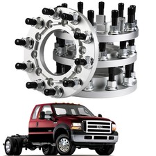 4pcs Front Rear 10 Lug 10x225 To 10x285 1 Hub Centric Wheel Spacers Adapters