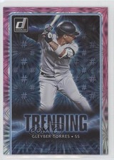 2021 Panini Donruss Trending Pink Fireworks Gleyber Torres #TR1 09bu
