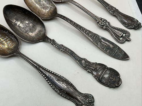 5 cucharas de recuerdo vintage de ley - Imagen 2 de 5