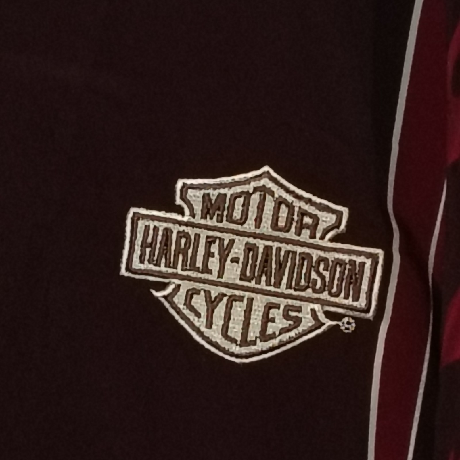 Harley Davidson Polyester Button Down - image 7