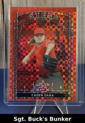 2024 Leaf Trinity Caden Dana Red Steel /2 #S-15 NM