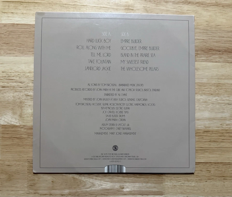 Tom Brosseau LP Perfect Abanddon Vinyl Used 2015 Crossbill Records - Image 2 of 3